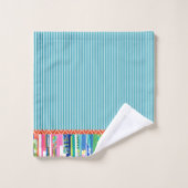 Abstracte dramatische 'Calypso'-Stippen verwijdere Bad Handdoek (Wasdoekje)