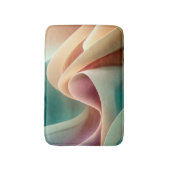 Abstracte Draperie met Pastelkleurige Gradiëntstro Badmat (Voorkant Verticaal)