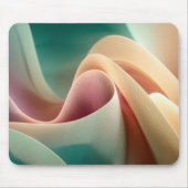 Abstracte Draperie met Pastelkleurige Gradiëntstro Muismat (Voorkant)