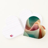 Abstracte Draperie met Pastelkleurige Gradiëntstro Notitieboek (Binnen)