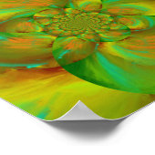 Abstracte Dreamweaver trippy moderne kunst Poster (Hoek)