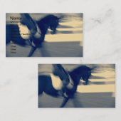 Abstracte dressage visitekaartje (Voorkant / Achterkant)