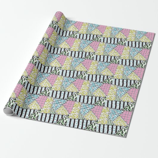 Abstracte drie: handgetekende achtergrondkunst. cadeaupapier (Uitgerold)