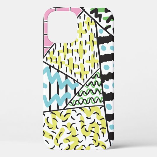 Abstracte drie: handgetekende achtergrondkunst. Case-Mate iPhone case (Achterkant)