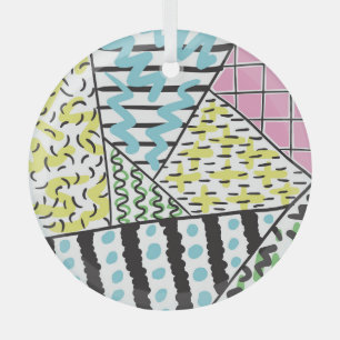 Abstracte drie: handgetekende achtergrondkunst. glas ornament