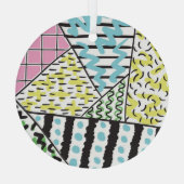 Abstracte drie: handgetekende achtergrondkunst. glas ornament (Achterkant)