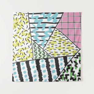 Abstracte drie: handgetekende achtergrondkunst. wandkleed