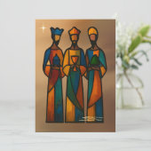 Abstracte Drie Wijzen Kaart (Staand voorkant)