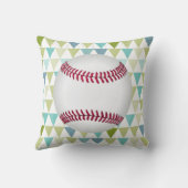 Abstracte Driehoek Baseball Jongens Geboorte Recor Kussen (Achterkant)