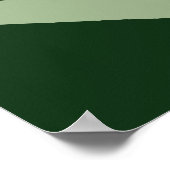 Abstracte driehoek donkergroene afdrukken vis poster (Hoek)