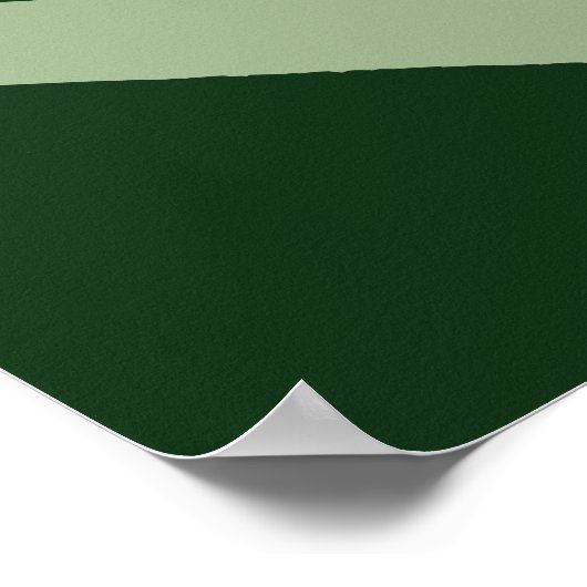 Abstracte driehoek donkergroene afdrukken vis poster (Hoek)