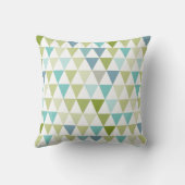 Abstracte driehoek Footballs jongens geboortecord Kussen (Achterkant)