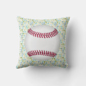 Abstracte driehoek geboortecord voor honkbaljongen kussen (Achterkant)