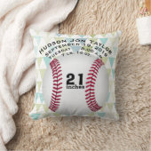 Abstracte driehoek geboortecord voor honkbaljongen kussen (Deken)