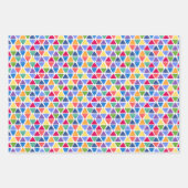 Abstracte driehoek kleurige regenboogStippen Inpakpapier Vel (Voorkant 2)