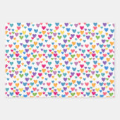 Abstracte driehoek kleurige regenboogStippen Inpakpapier Vel (Voorkant)