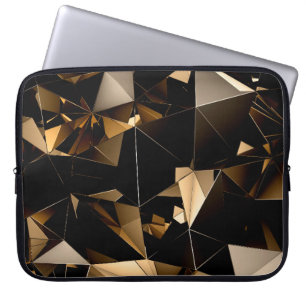 Abstracte driehoek kristalachtergrond. laptop sleeve