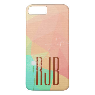 abstracte driehoek met witte dandelion Case-Mate iPhone case