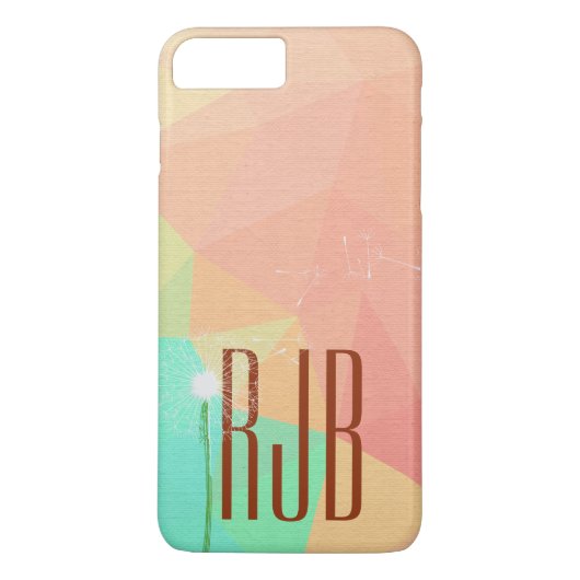 abstracte driehoek met witte dandelion Case-Mate iPhone case (Achterkant)