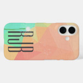 abstracte driehoek met witte paardenbloem Case-Mate iPhone case (Achterkant (horizontaal))