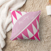 Abstracte driehoek roze lavenderpatroon kussen (Deken)