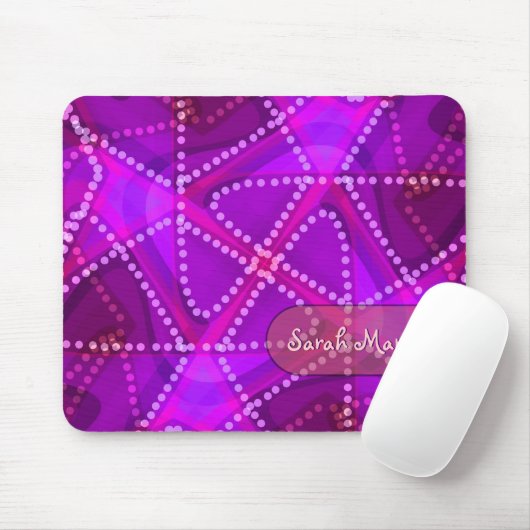 Abstracte driehoek Stippen Art Mousepad Muismat (Met muis)