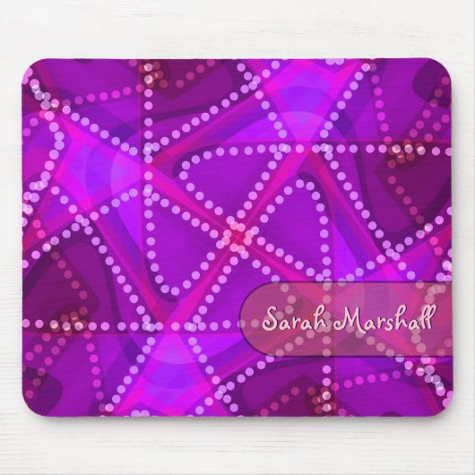 Abstracte driehoek Stippen Art Mousepad Muismat (Voorkant)