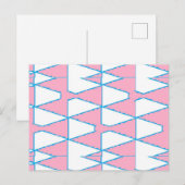 Abstracte driehoeken achtergrond op briefkaart (Voorkant / Achterkant)
