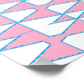 Abstracte driehoeken achtergrond op poster (Hoek)