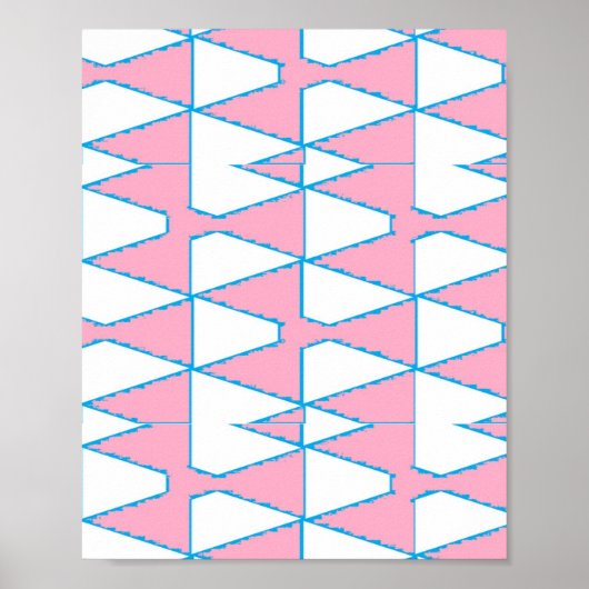 Abstracte driehoeken achtergrond op poster (Voorkant)