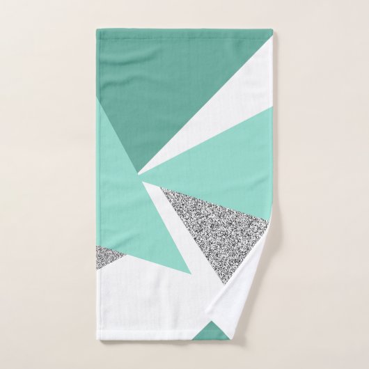 Abstracte driehoeken bad handdoek (Handdoek)