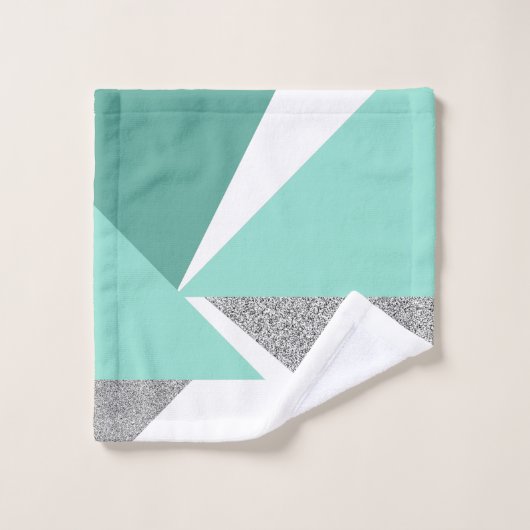 Abstracte driehoeken bad handdoek (Wasdoekje)