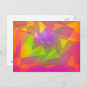 Abstracte driehoeken en rechthoeken briefkaart (Voorkant / Achterkant)