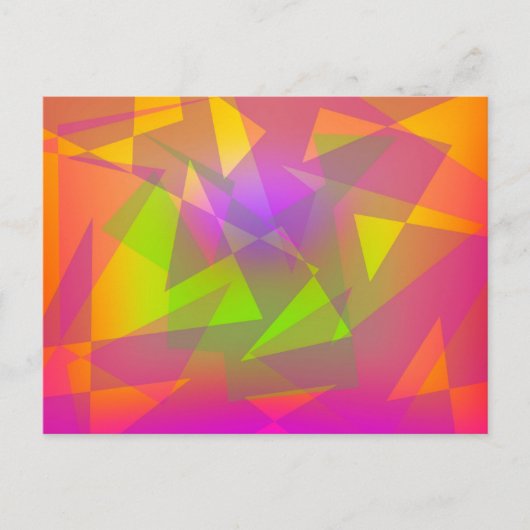 Abstracte driehoeken en rechthoeken briefkaart (Voorkant)