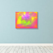 Abstracte driehoeken en rechthoeken canvas afdruk (Insitu (Houten vloer))