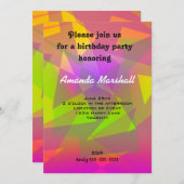 Abstracte driehoeken en rechthoeken kaart (Voorkant / Achterkant)