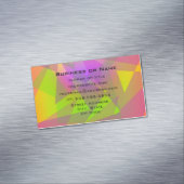 Abstracte driehoeken en rechthoeken magnetisch visitekaartje (Voorbeeld)