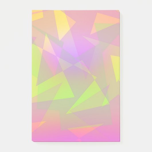 Abstracte driehoeken en rechthoeken post-it® notes (Voorkant)