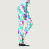 Abstracte driehoeken geometrisch modern patroon leggings (Rechts)