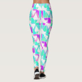 Abstracte driehoeken geometrisch modern patroon leggings (Achterkant)