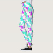 Abstracte driehoeken geometrisch modern patroon leggings (Links)