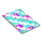 Abstracte driehoeken geometrisch modern patroon notitieboek (Rechterzijde)