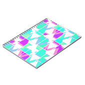 Abstracte driehoeken geometrisch modern patroon notitieboek (Linkerzijde)