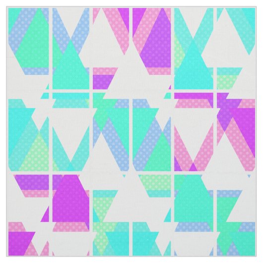Abstracte driehoeken geometrisch modern patroon stof (Swatch)