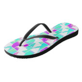 Abstracte driehoeken geometrisch modern patroon teenslippers (Schuin)