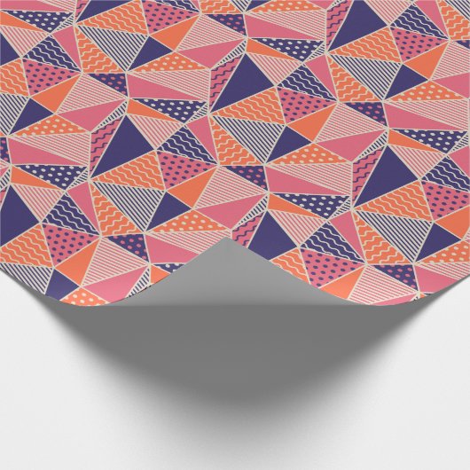 Abstracte driehoeken:  geometrische achtergrond cadeaupapier (Hoek)