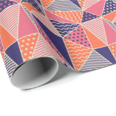Abstracte driehoeken:  geometrische achtergrond cadeaupapier (Rol Hoek)