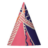 Abstracte driehoeken: geometrische achtergrond feesthoedjes (Achterkant)