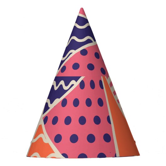 Abstracte driehoeken: geometrische achtergrond feesthoedjes (Voorkant)
