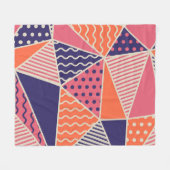 Abstracte driehoeken:  geometrische achtergrond fleece deken (Voorkant (Horizontaal))